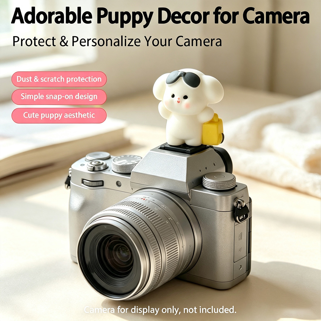 Cute 3D Puppy Camera Hot Shoe  - Canon Camera Eos R8 review and price