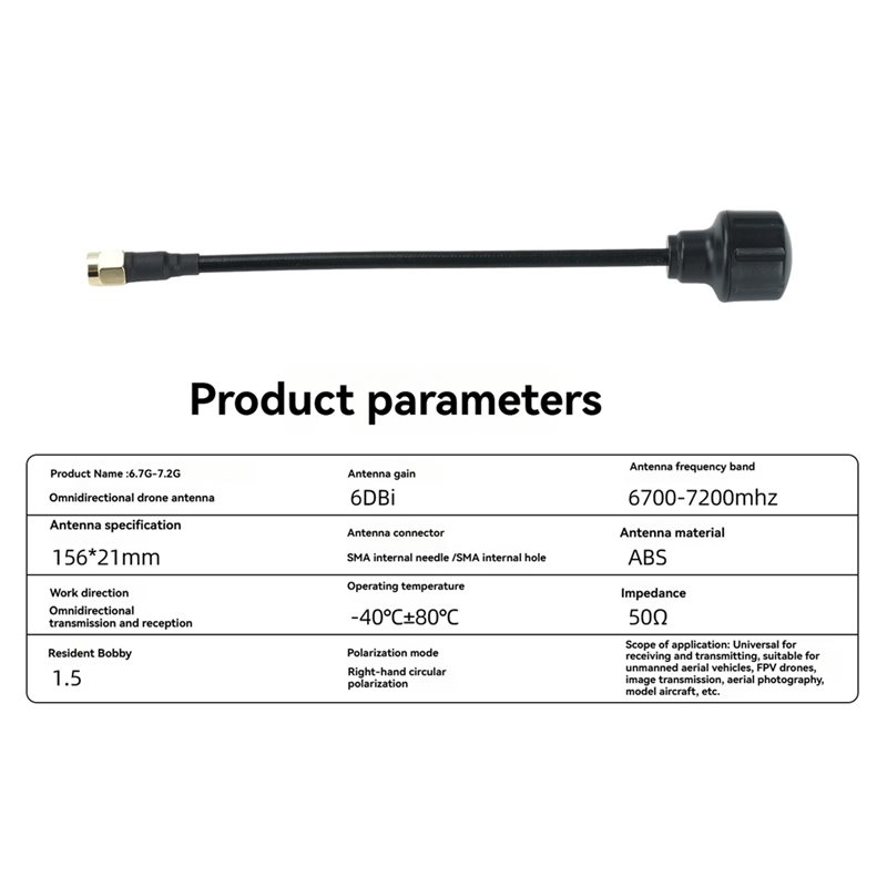 [NEW!A25P】 6.7-7.2Ghz SMA Ante - Drone Racing Antenna review and price