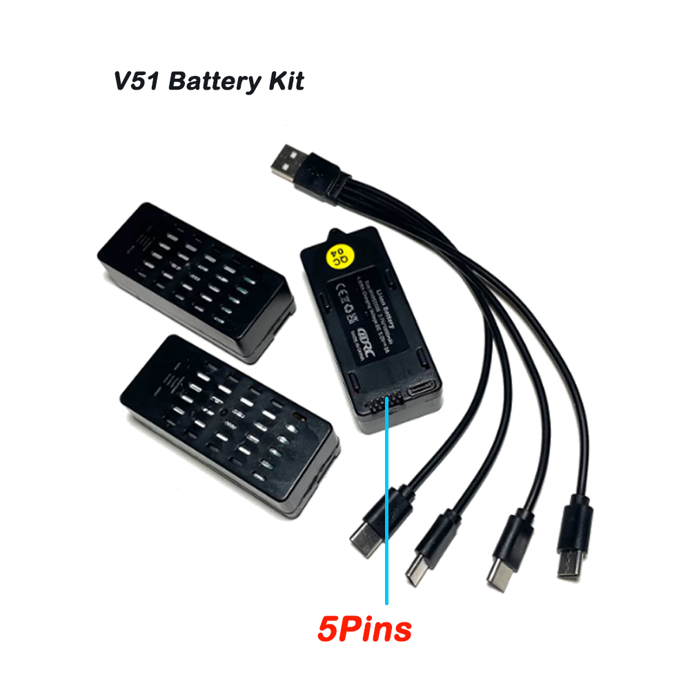 3PCS 4D-V51 Battery 3.7V 1300m - Drone Racing Charger review and price