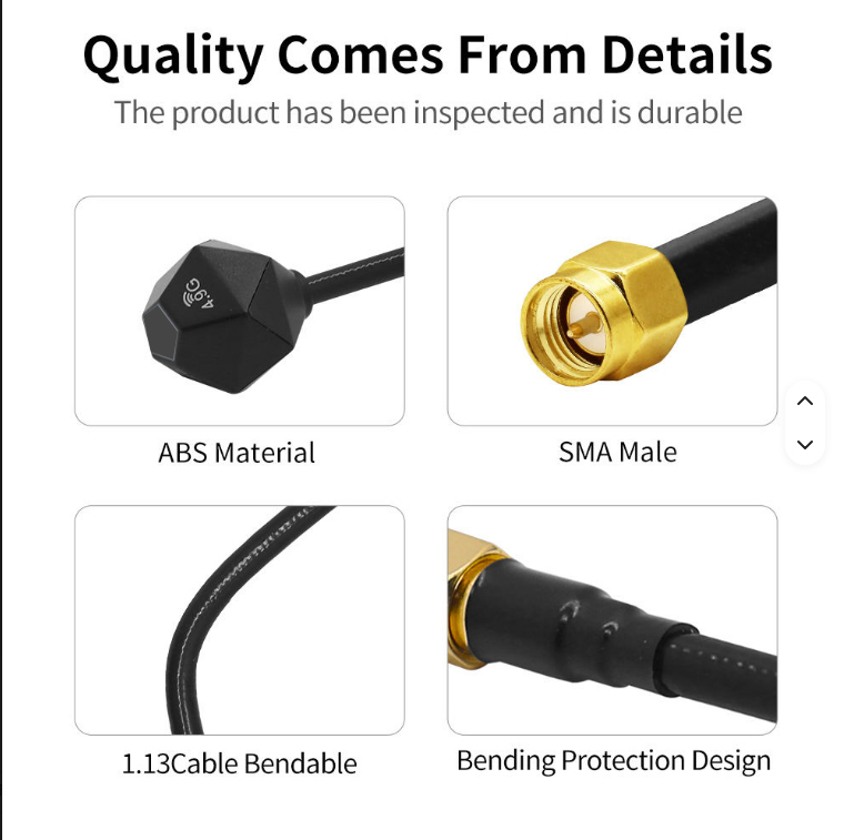 5.8GHz 3.5dBi Antenna LHCP RP  - Drone Racing Antenna review and price
